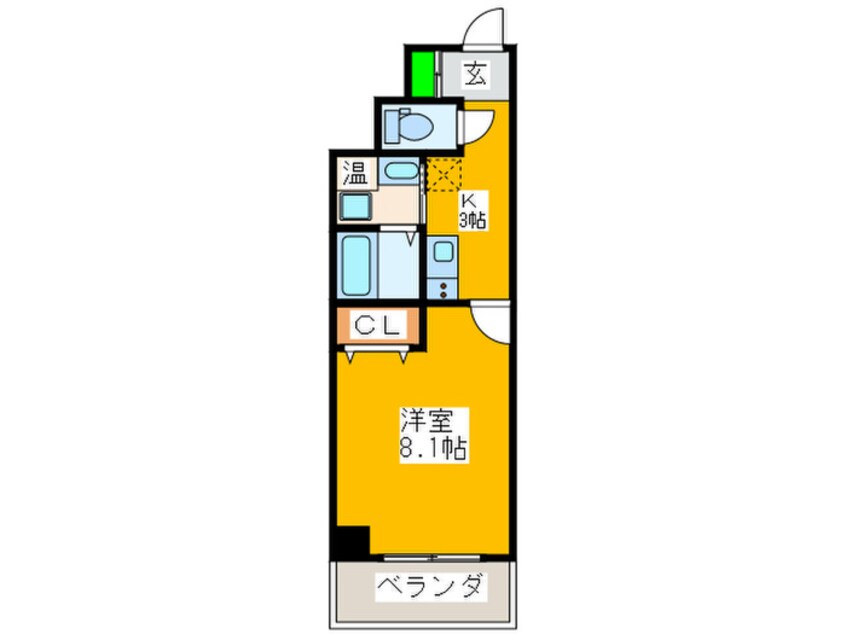 間取図 みおつくし江戸堀