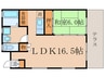 ＭＩＤＩ 1LDKの間取り