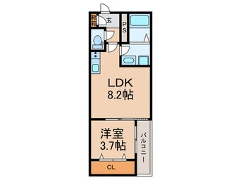 間取図 ジーメゾン高槻ウエスト