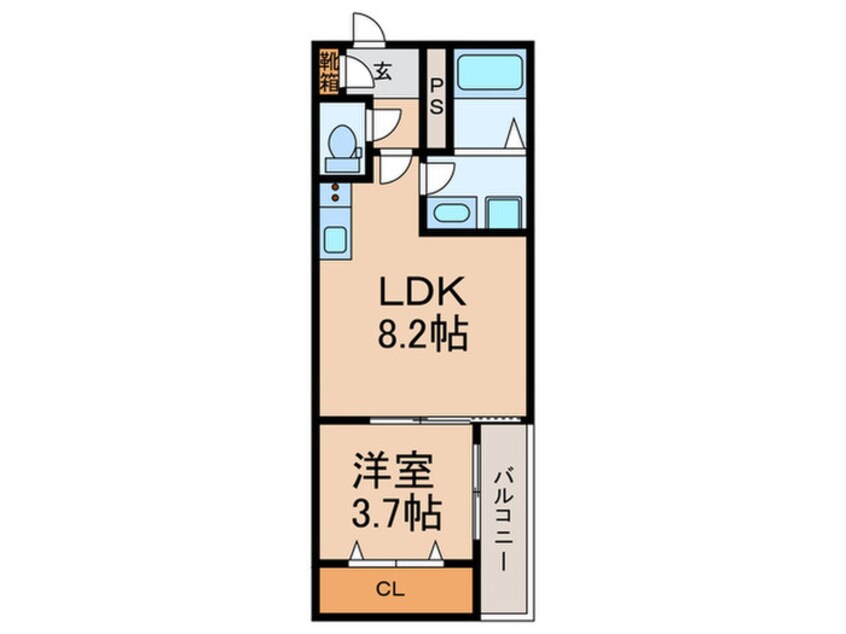 間取図 ジーメゾン高槻ウエスト