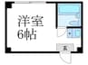 ハイツ美山 1Rの間取り