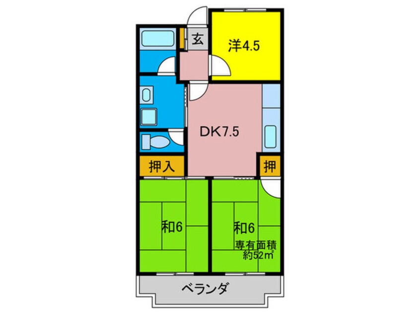 間取図 ハイツ美光