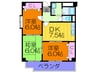 シェ－ルメモワ－ル 3DKの間取り