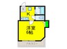 ベルレジダンス長居２１ 1Kの間取り