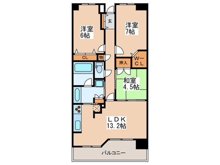 間取り図 カスタリア阿倍野