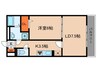 グリーンパル 1LDKの間取り