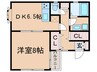 稲葉町ハイツ 1DKの間取り