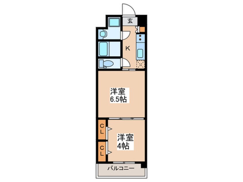 間取図 プランドール天王寺SOUTH