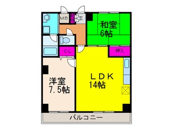 間取図 グランミュゼ明野