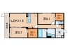 エレナ本山 2LDKの間取り