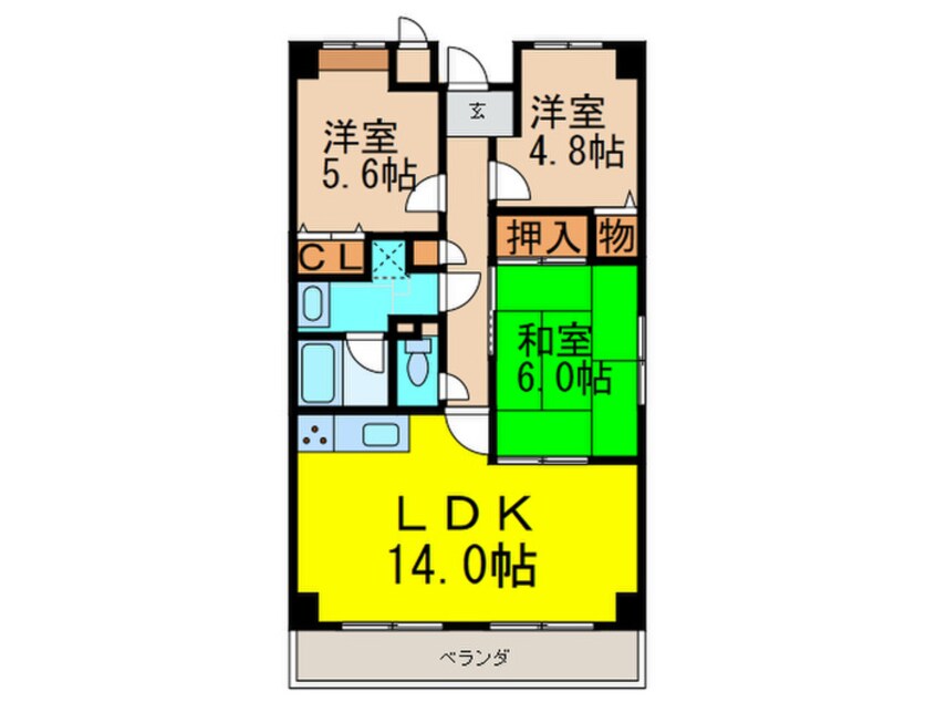 間取図 アバンティ千里