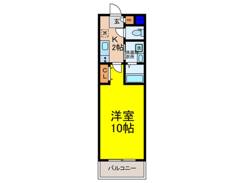 間取図 シナジーコート大正泉尾