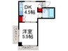 パレ緑地公園 1DKの間取り