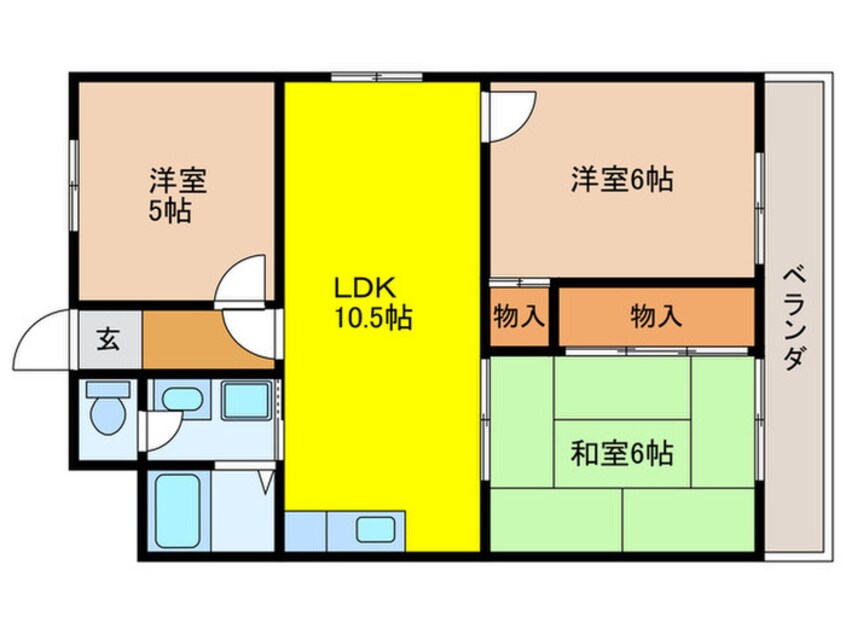 間取図 北町ニューハイツⅡ