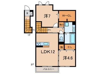 間取図 アンソレイエ　ファミーユ　A棟