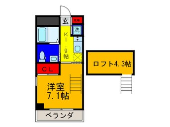 間取図 ラ・カ－サ新深江