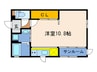 メープルヒル 1Rの間取り
