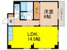 村上マンション 1LDKの間取り