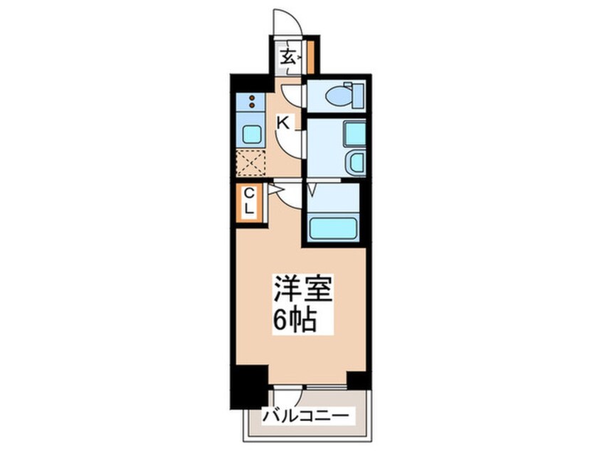 間取図 ｴｽﾘｰﾄﾞ弁天町NORTH RESIDENCE