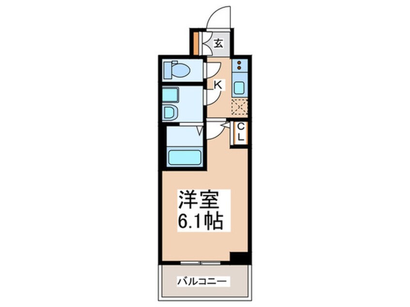 間取図 ｴｽﾘｰﾄﾞ弁天町NORTH RESIDENCE