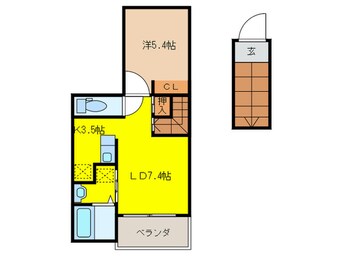 間取図 ジャルダン　ブルーⅠ