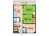 西村マンション 3DKの間取り