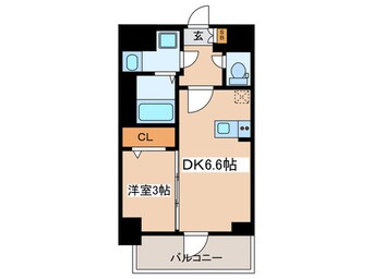 間取図 ｴｽﾘｰﾄﾞ弁天町NORTH RESIDENCE