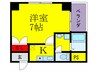 ＩＦ都島 1Kの間取り