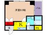 ＩＦ都島 1Kの間取り