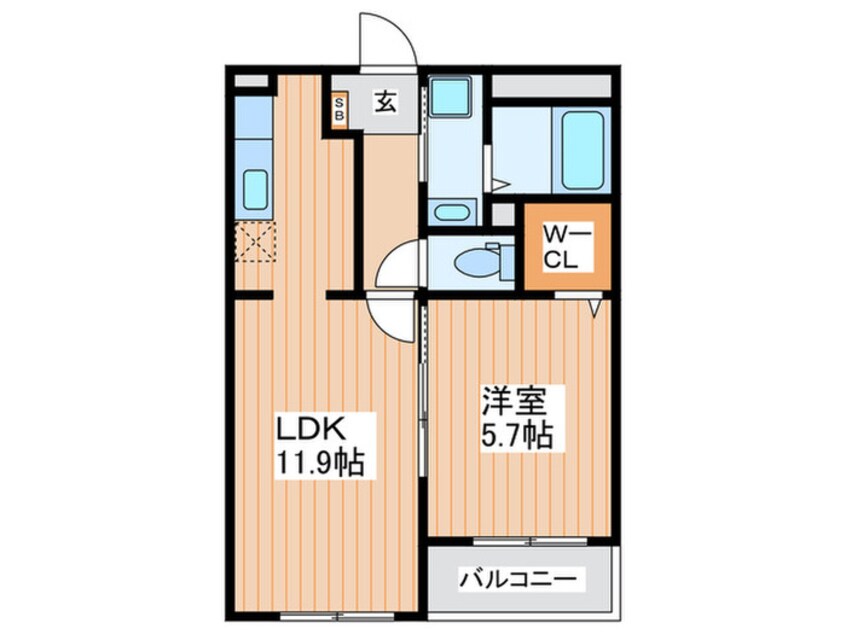間取図 ラ・ルーチェ