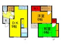 都塚貸家の間取図