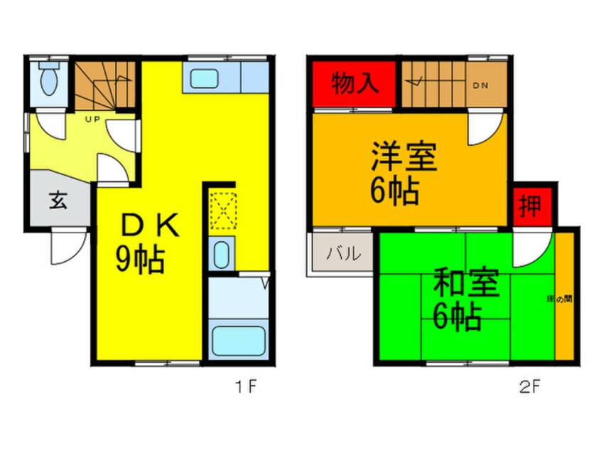 間取図 都塚貸家