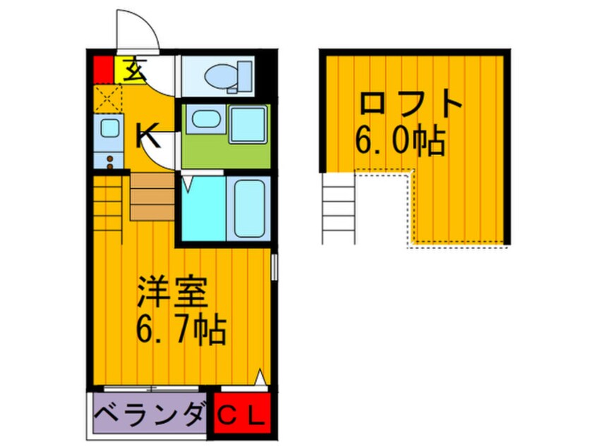 間取図 メゾン　ベル　フルール