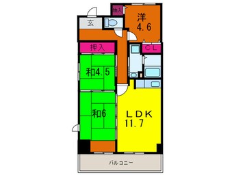 間取図 エメロードおおとり