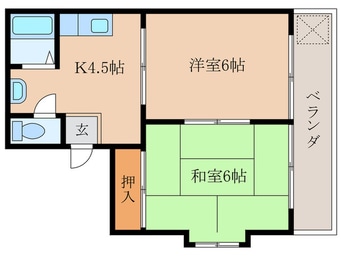 間取図 サンル－ト岩倉
