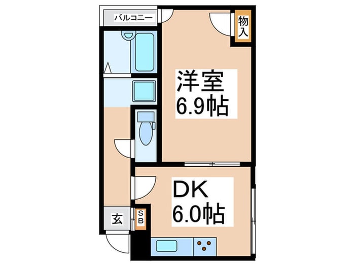 間取り図 UTﾚｼﾞﾃﾞﾝｽ弁天町