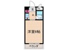 グロー平野 1Kの間取り