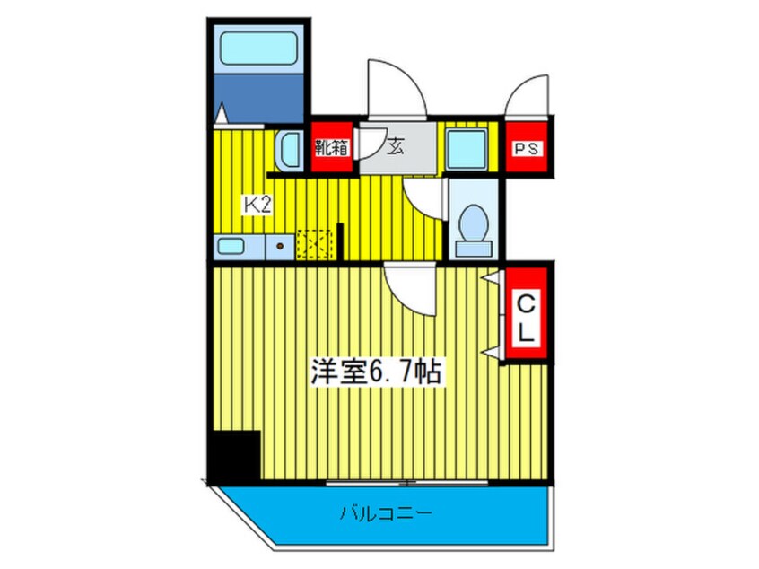 間取図 エイチツーオー今福ビル