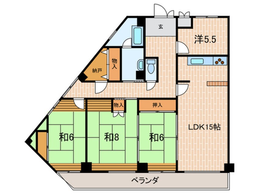 間取図 エム苦楽園