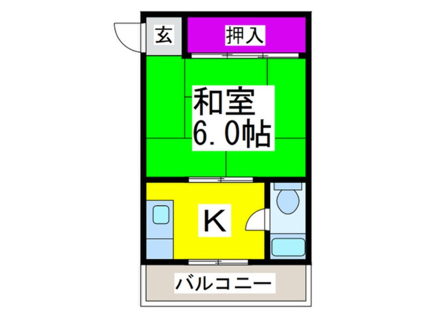 間取図 コーポ五十嵐