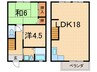 テラスハウス竹 2LDKの間取り