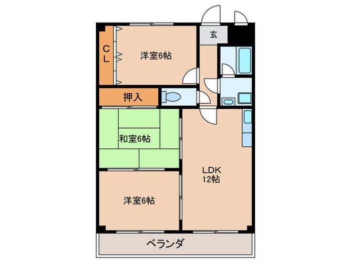 間取り図 パストラル住道