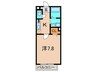 ディ－フレア南本町 1Kの間取り