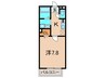 ディ－フレア南本町 1Kの間取り