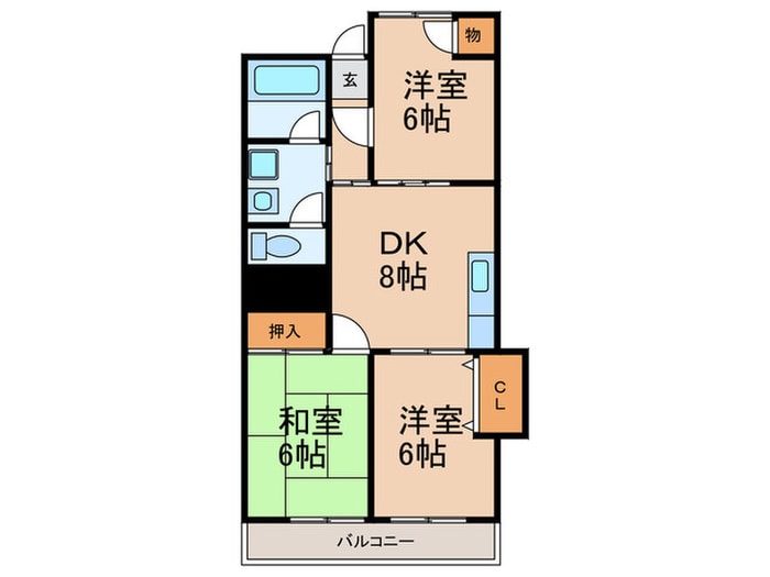 間取り図 ＩＶＹ　ＣＯＵＲＴ　Ａ