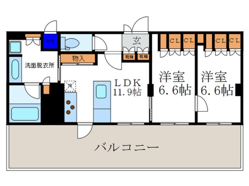 間取図 ケイハンシティセカンドビル