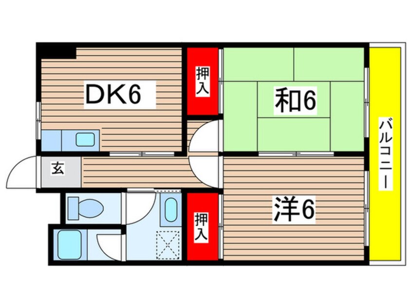 間取図 第二睦荘