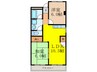 マンション紫明園 2LDKの間取り