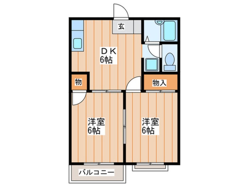 間取図 ハイツナカオ