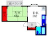 ドリ－ムマンション 1DKの間取り